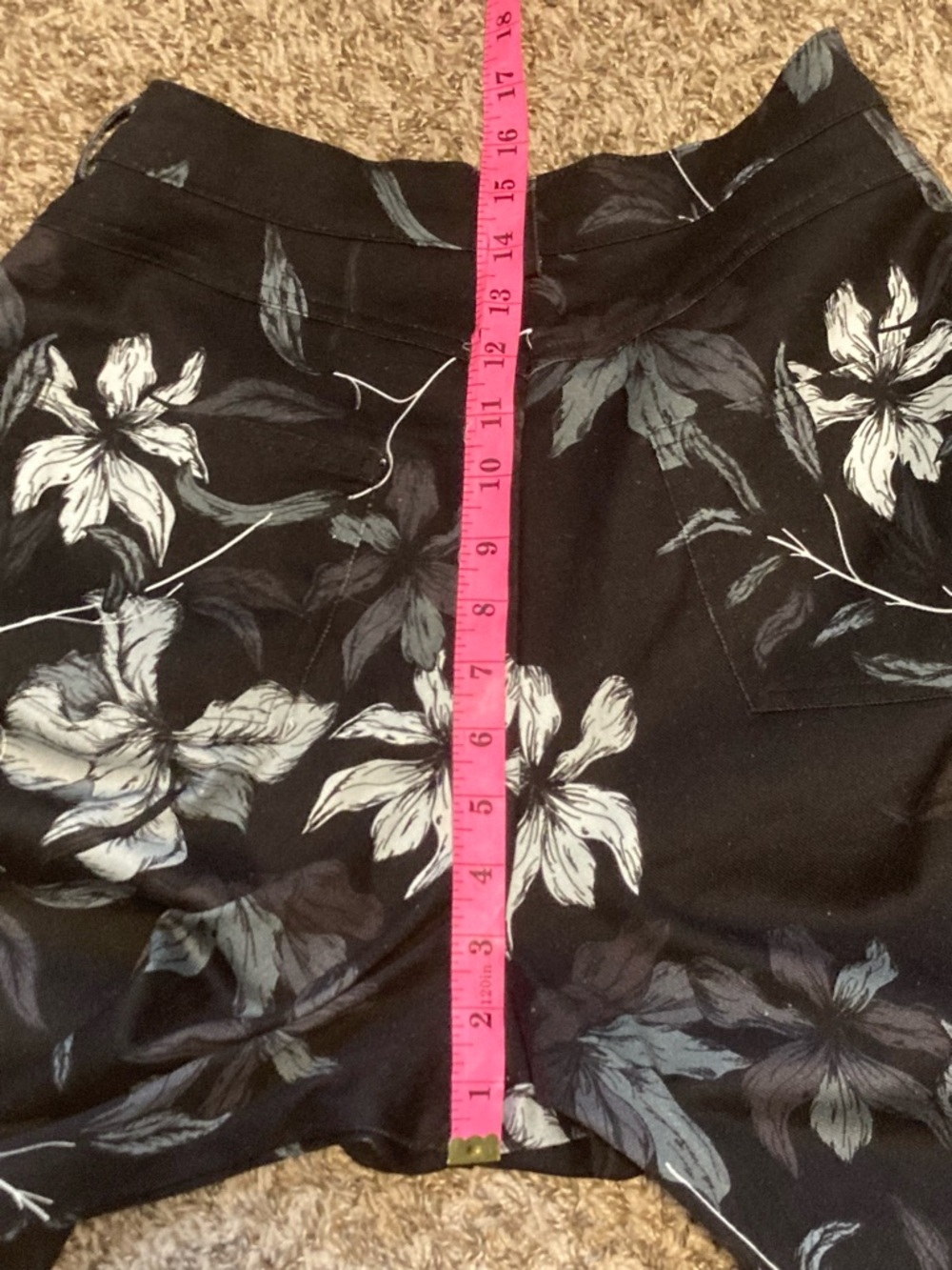 NWT THE KIT - Daniel Vosovic Cropped Alexa Jeans Sz 18 Granite Floral 99% Cotton - Picture 14 of 17